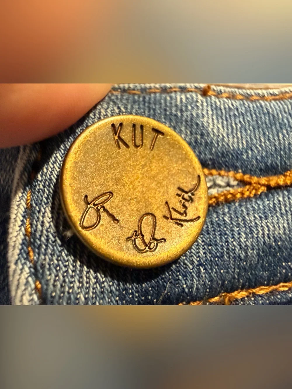 Kut From the Kloth Jean Connie Ankle Skinny embroidered flowers size 8